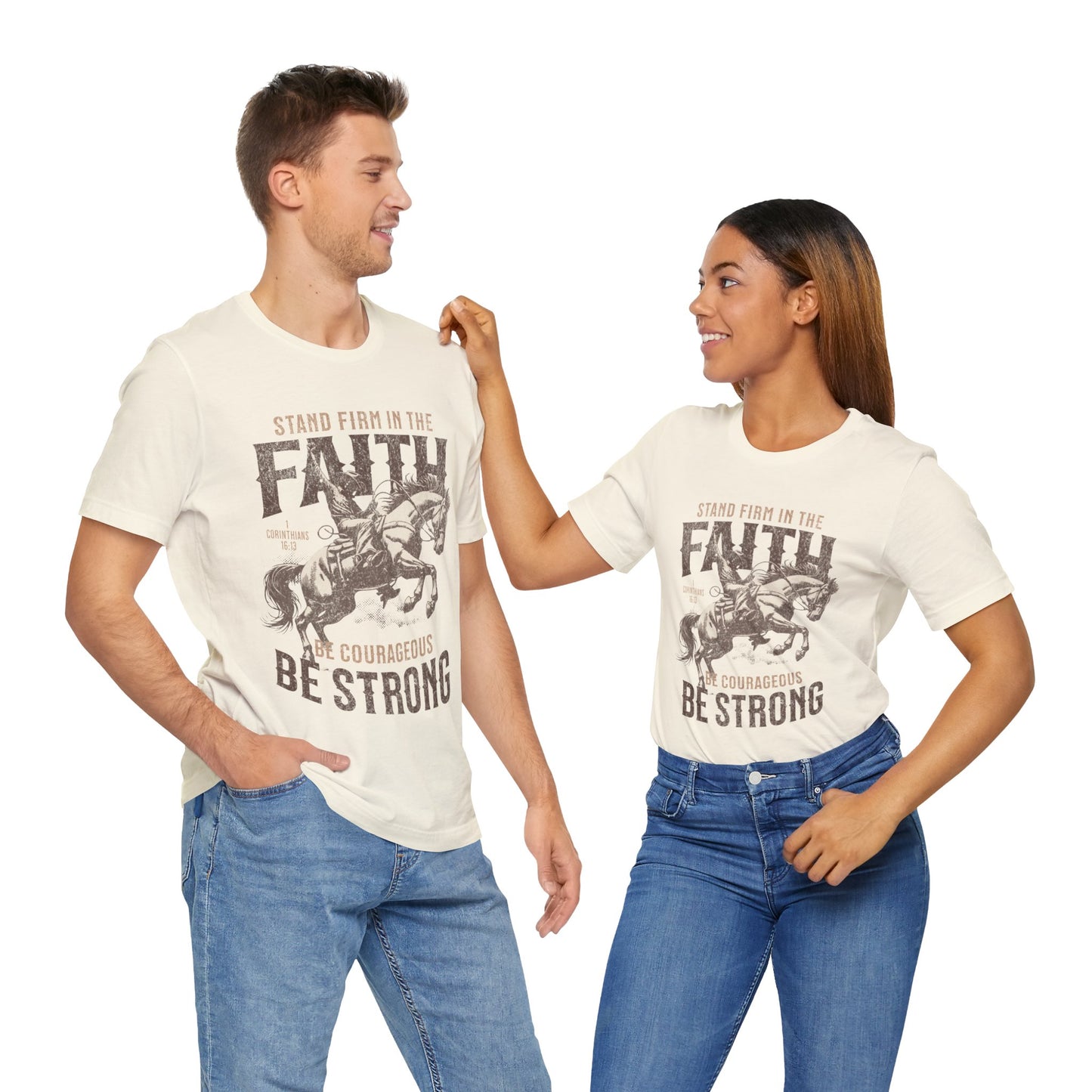 Stand Strong in Faith Unisex Christian T-Shirt - Heavenly Creations