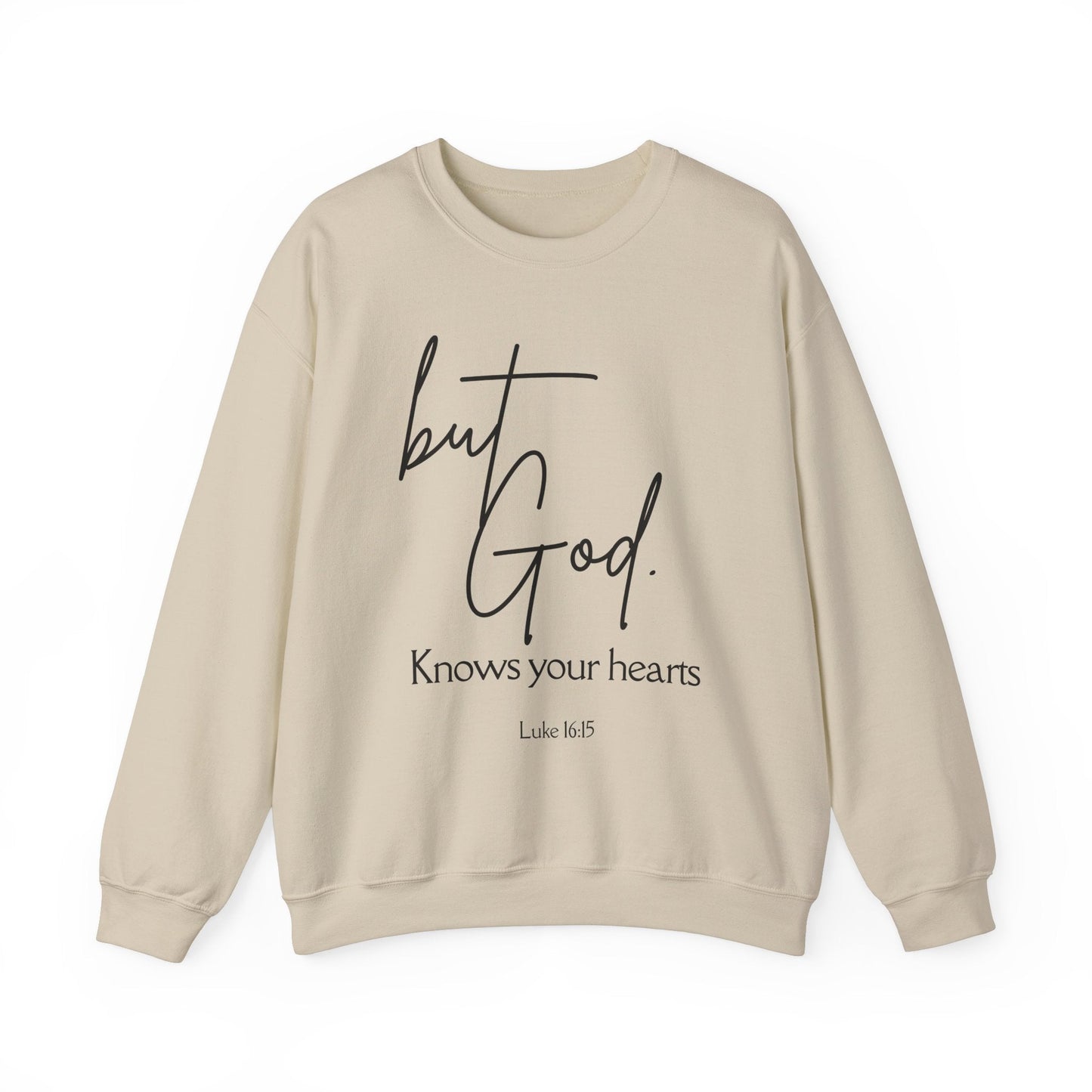 But God Unisex Heavy Blend Crewneck Sweatshirt - Heavenly Creation Shop