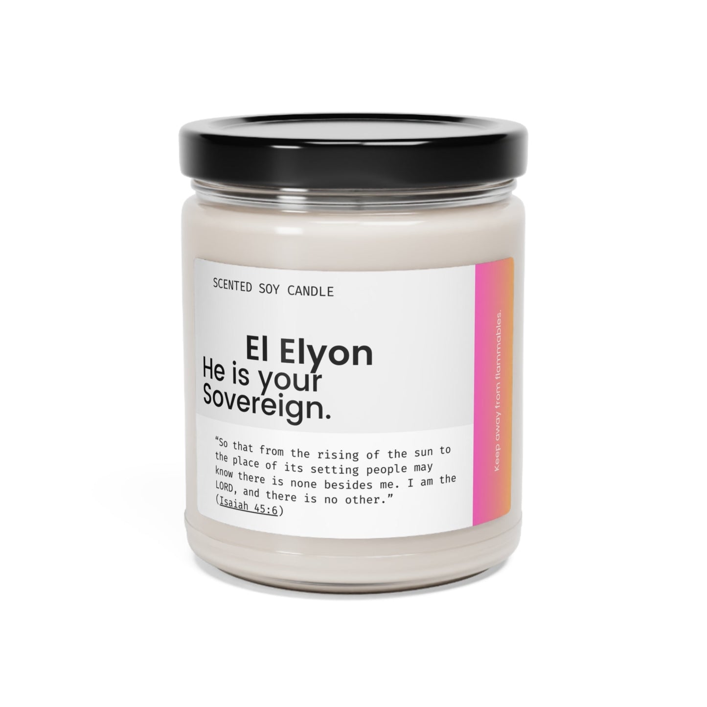 El Elyon Scented Soy Candle - Heavenly Creations