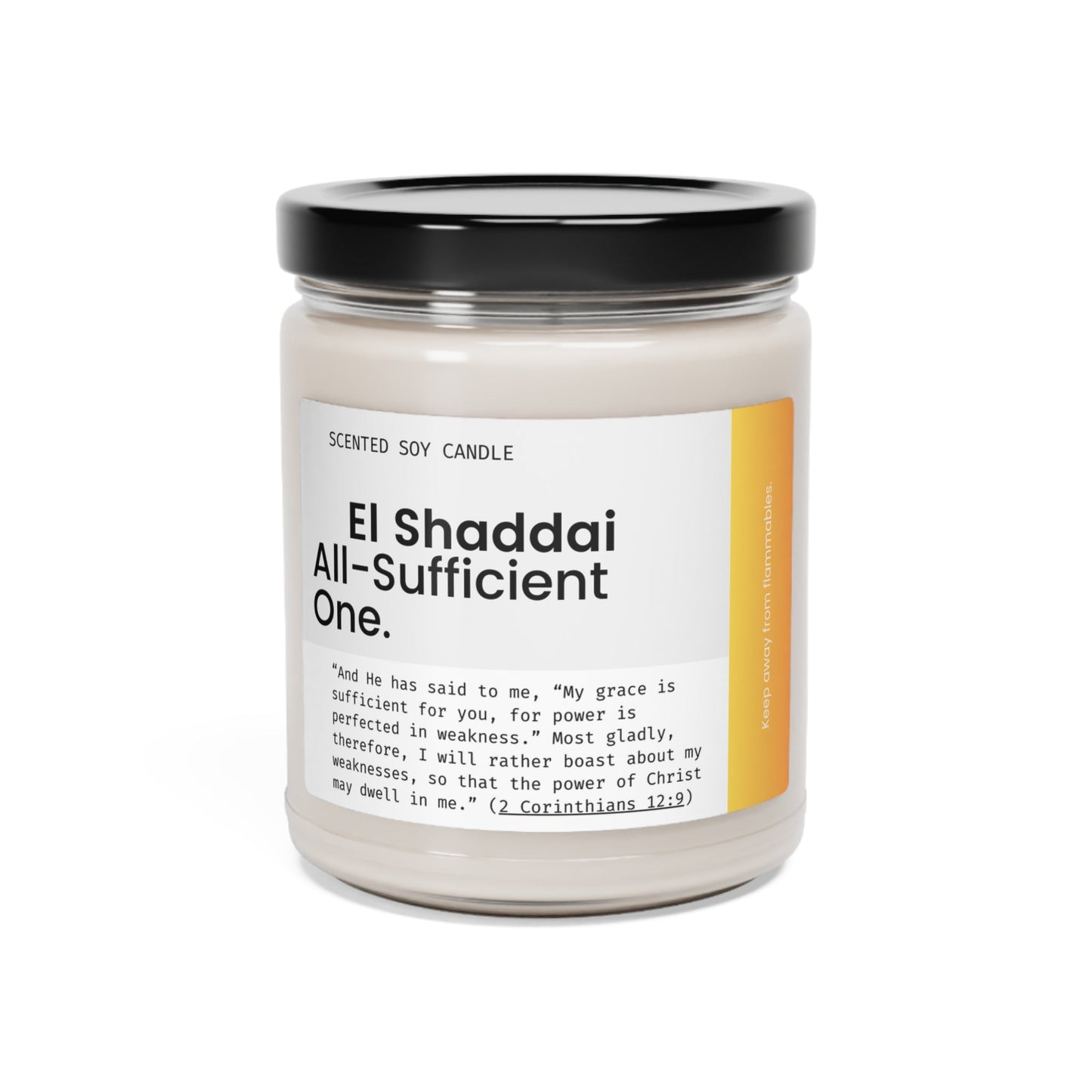 El Shaddai Scented Soy Candle - Heavenly Creations