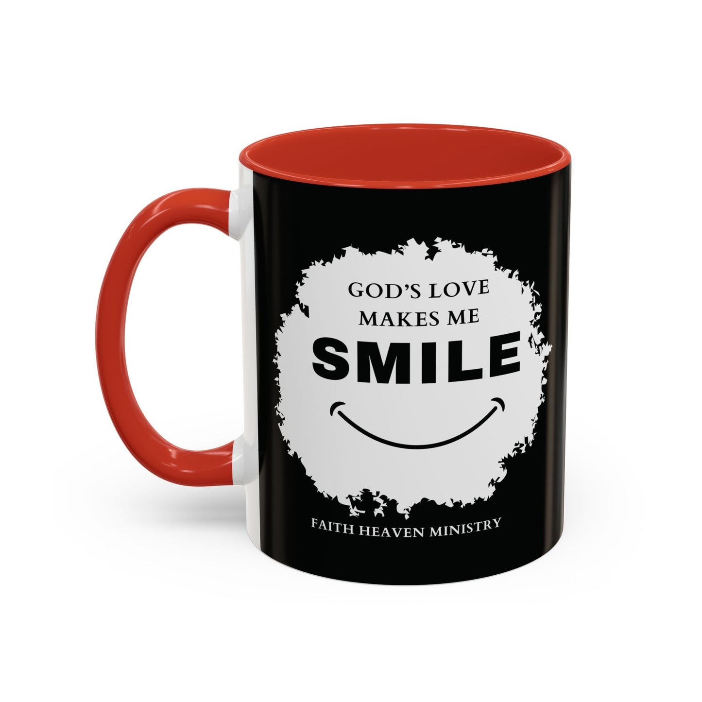 Faith Haven Ministry - God's Love Make Me Smile Mug - Heavenly Creation Shop