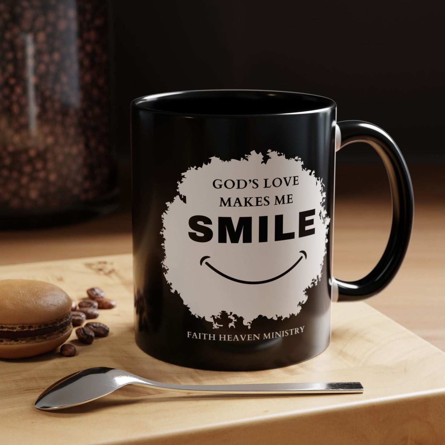 Faith Haven Ministry - God's Love Make Me Smile Mug - Heavenly Creation Shop