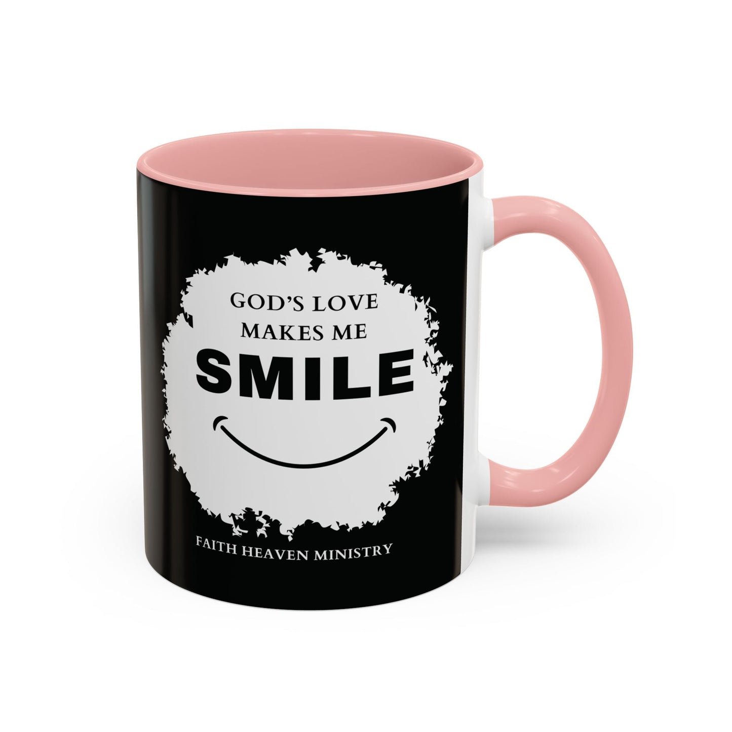 Faith Haven Ministry - God's Love Make Me Smile Mug - Heavenly Creation Shop