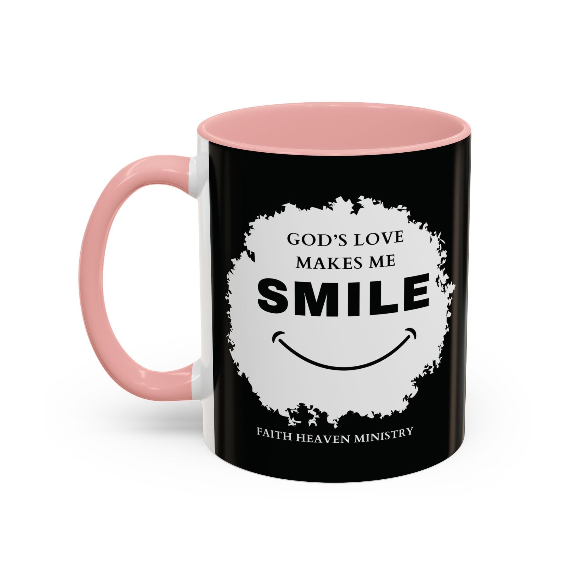 Faith Haven Ministry - God's Love Make Me Smile Mug - Heavenly Creation Shop