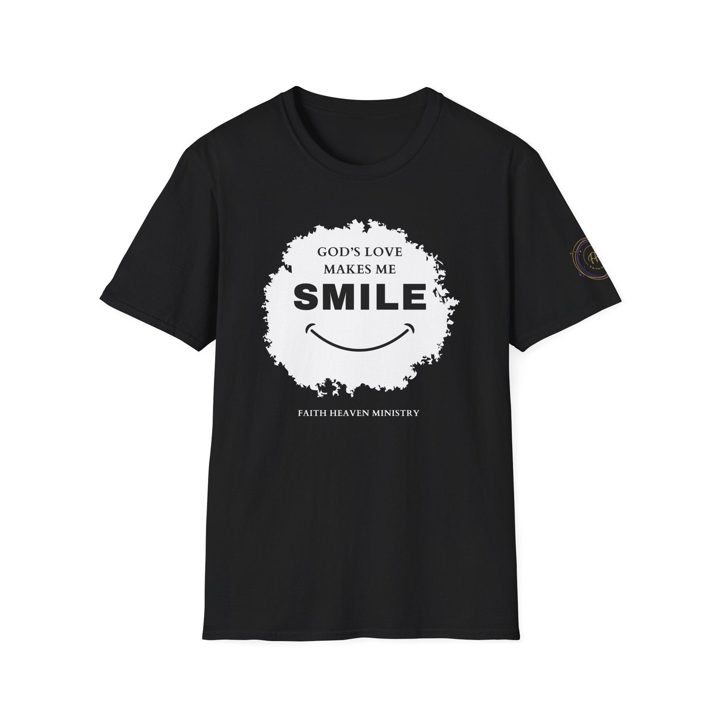 Faith Haven Ministry - God's Love Make Me Smile T-Shirt - Heavenly Creation Shop