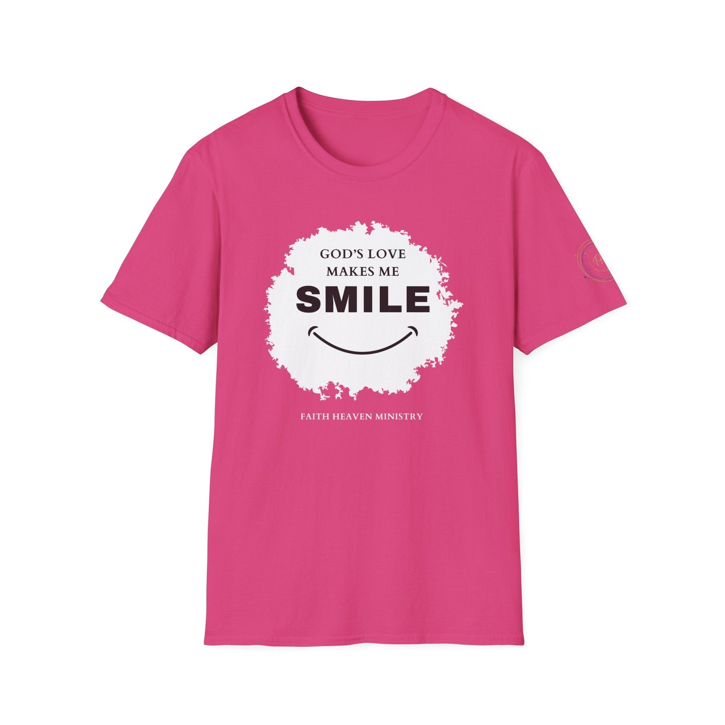 Faith Haven Ministry - God's Love Make Me Smile T-Shirt - Heavenly Creation Shop