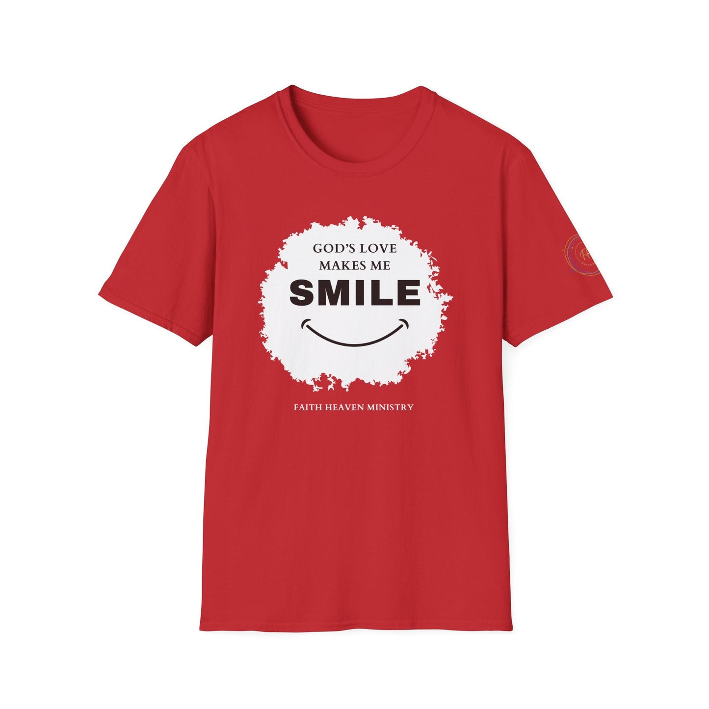 Faith Haven Ministry - God's Love Make Me Smile T-Shirt - Heavenly Creation Shop