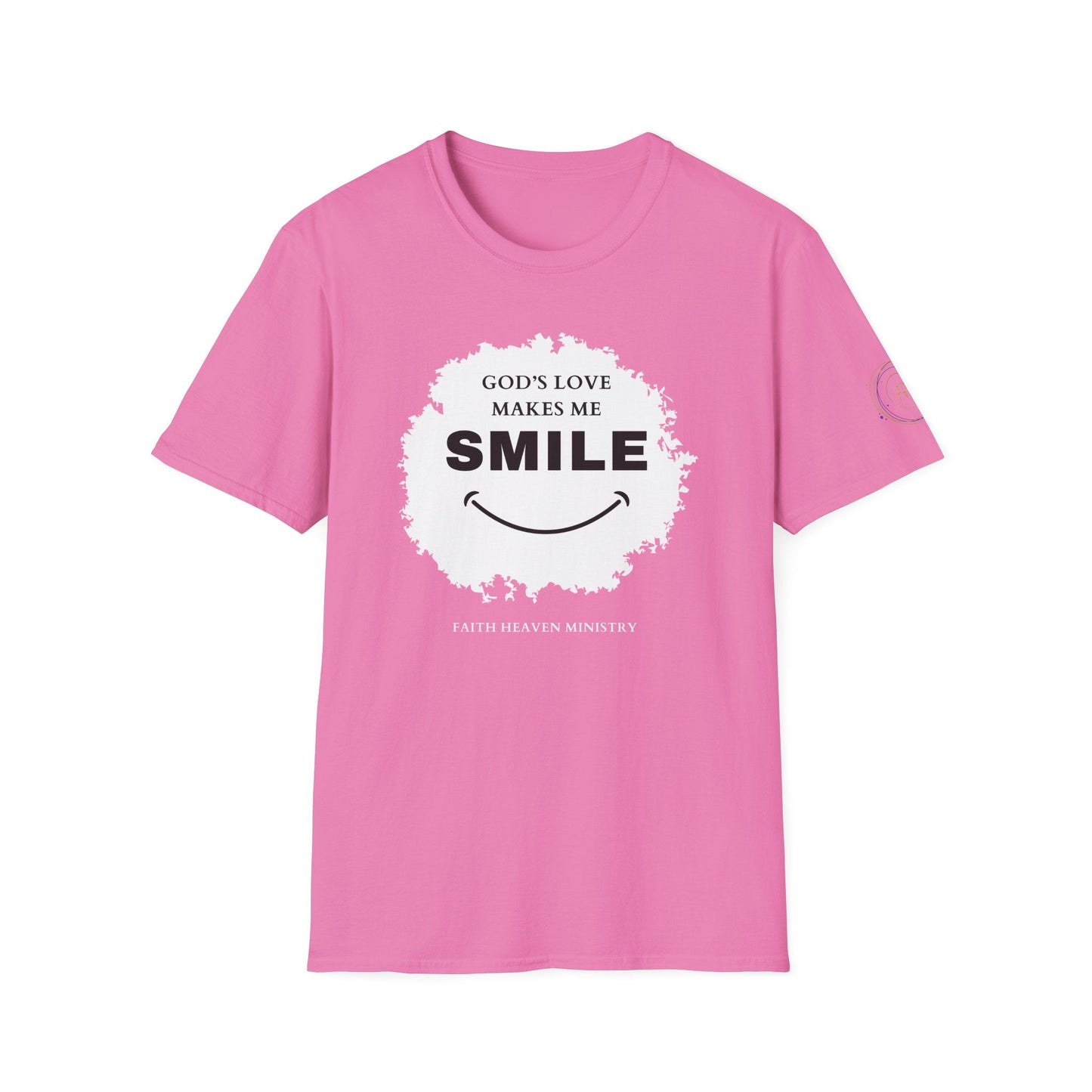 Faith Haven Ministry - God's Love Make Me Smile T-Shirt - Heavenly Creation Shop