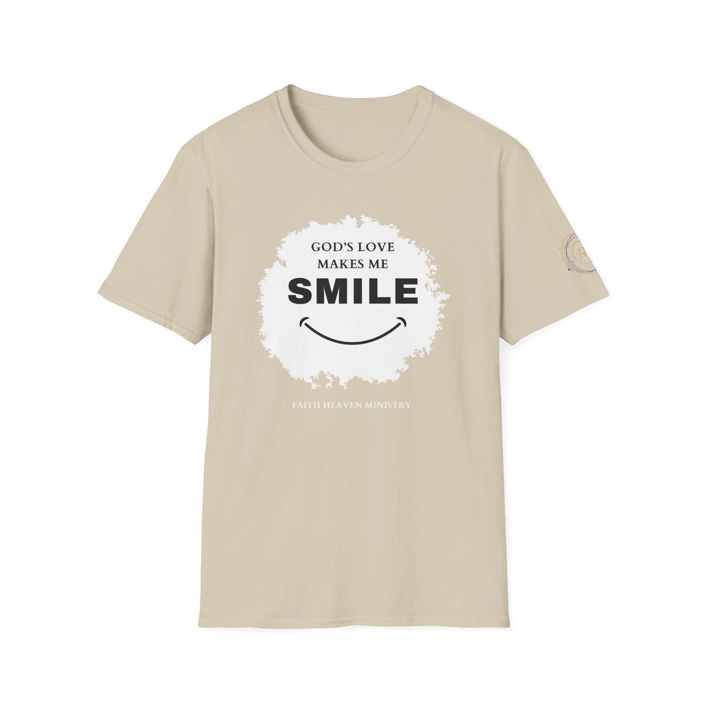 Faith Haven Ministry - God's Love Make Me Smile T-Shirt - Heavenly Creation Shop