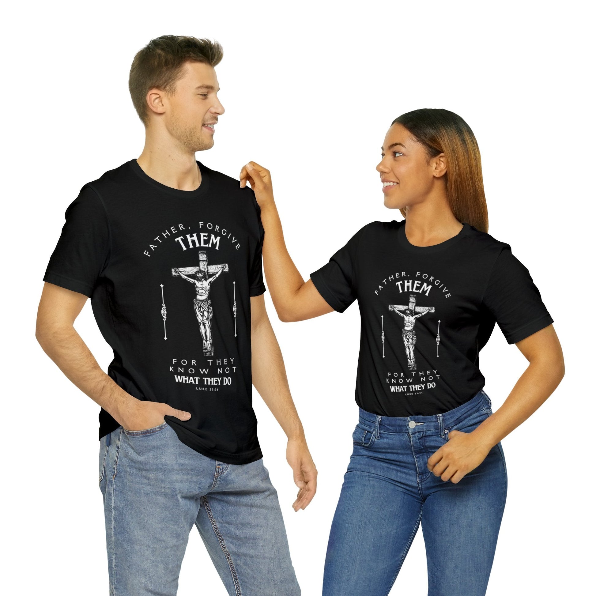 Father Forgive Them Unisex Christian T-Shirt - Heavenly Creations