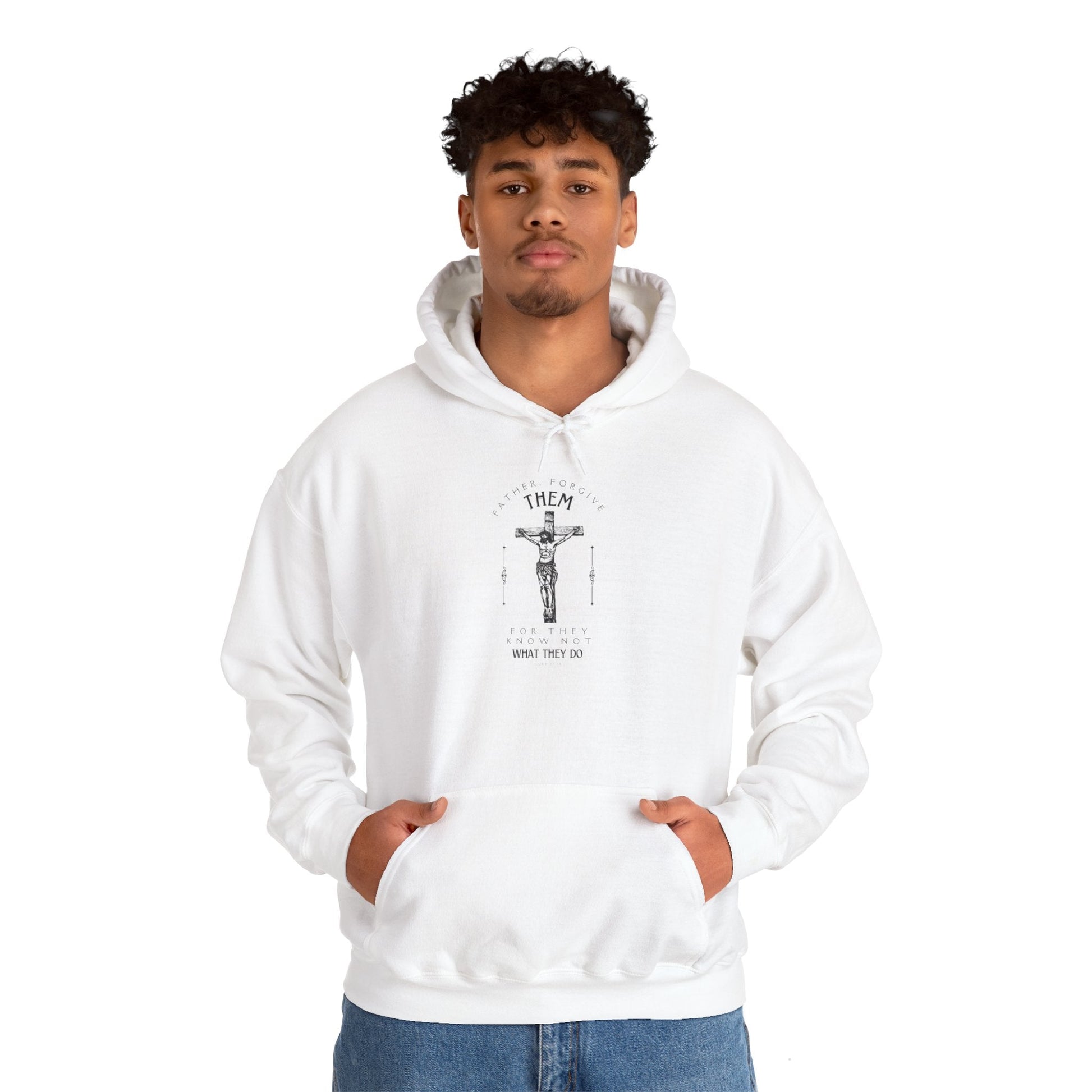 Father Forgive Them Unisex Faith - Based Hoodie - Heavenly Creations