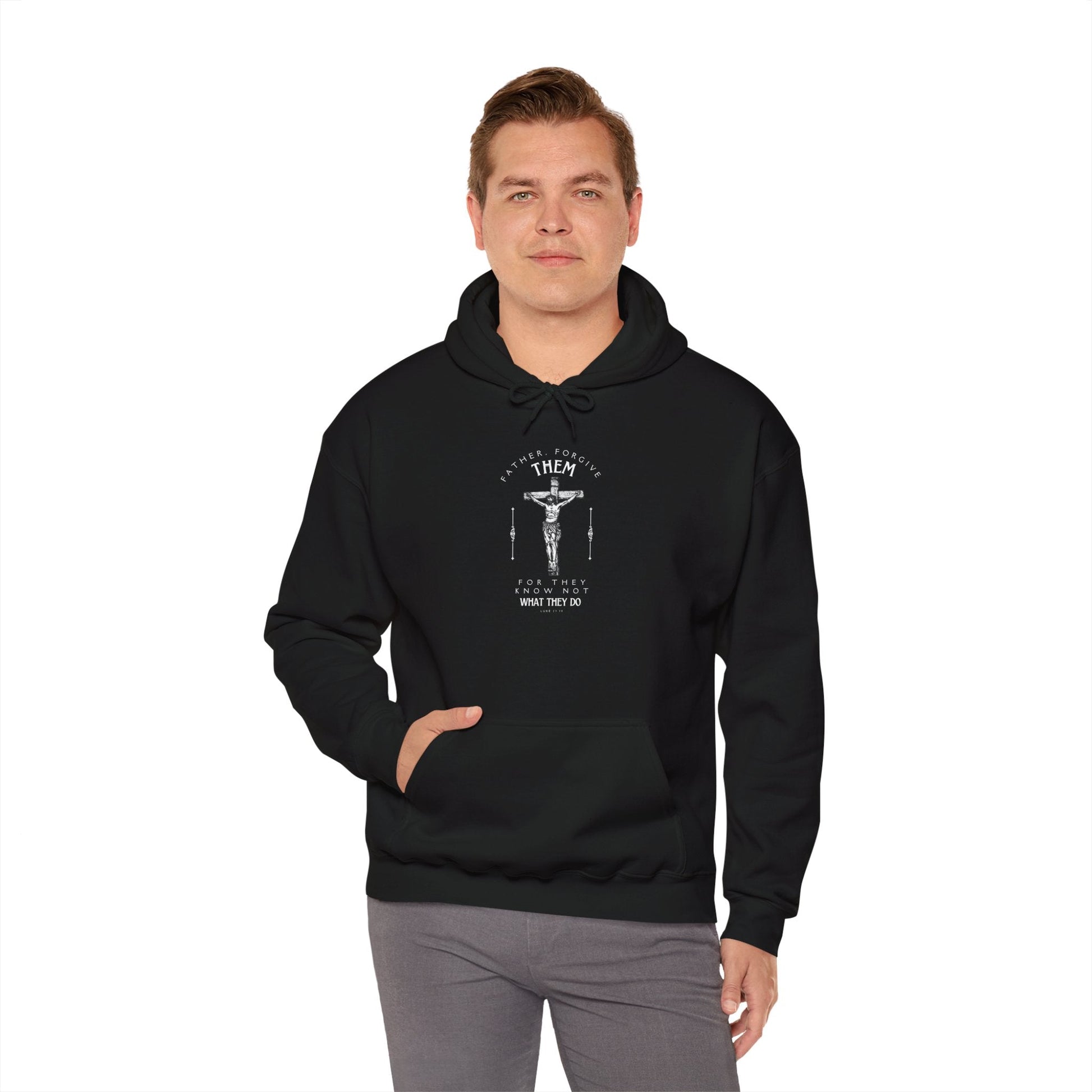 Father Forgive Them Unisex Faith - Based Hoodie - Heavenly Creations