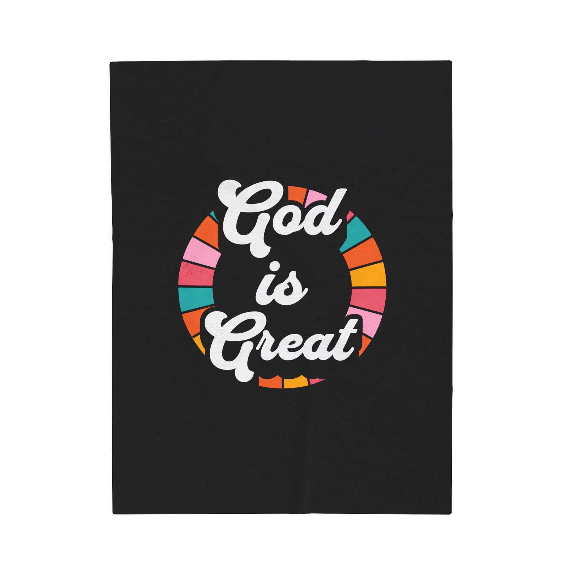 God is Great Faith - Based Velveteen Plush Blanket | Soft & Cozy - Heavenly Creations