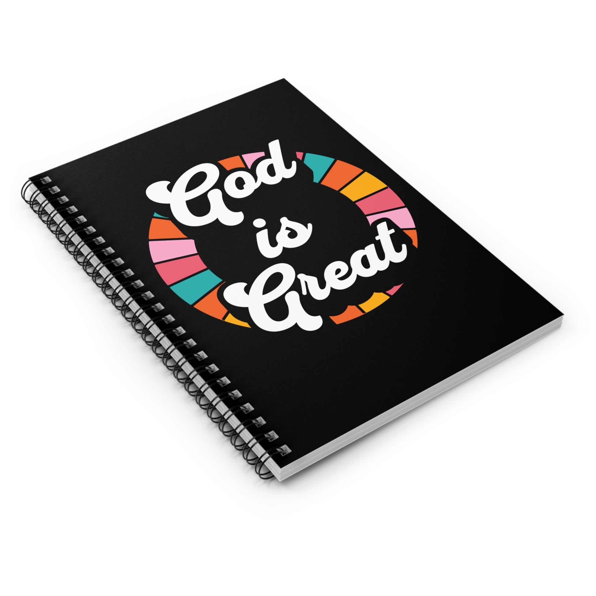 God is Great Spiral Notebook - Ruled Line - Heavenly Creations