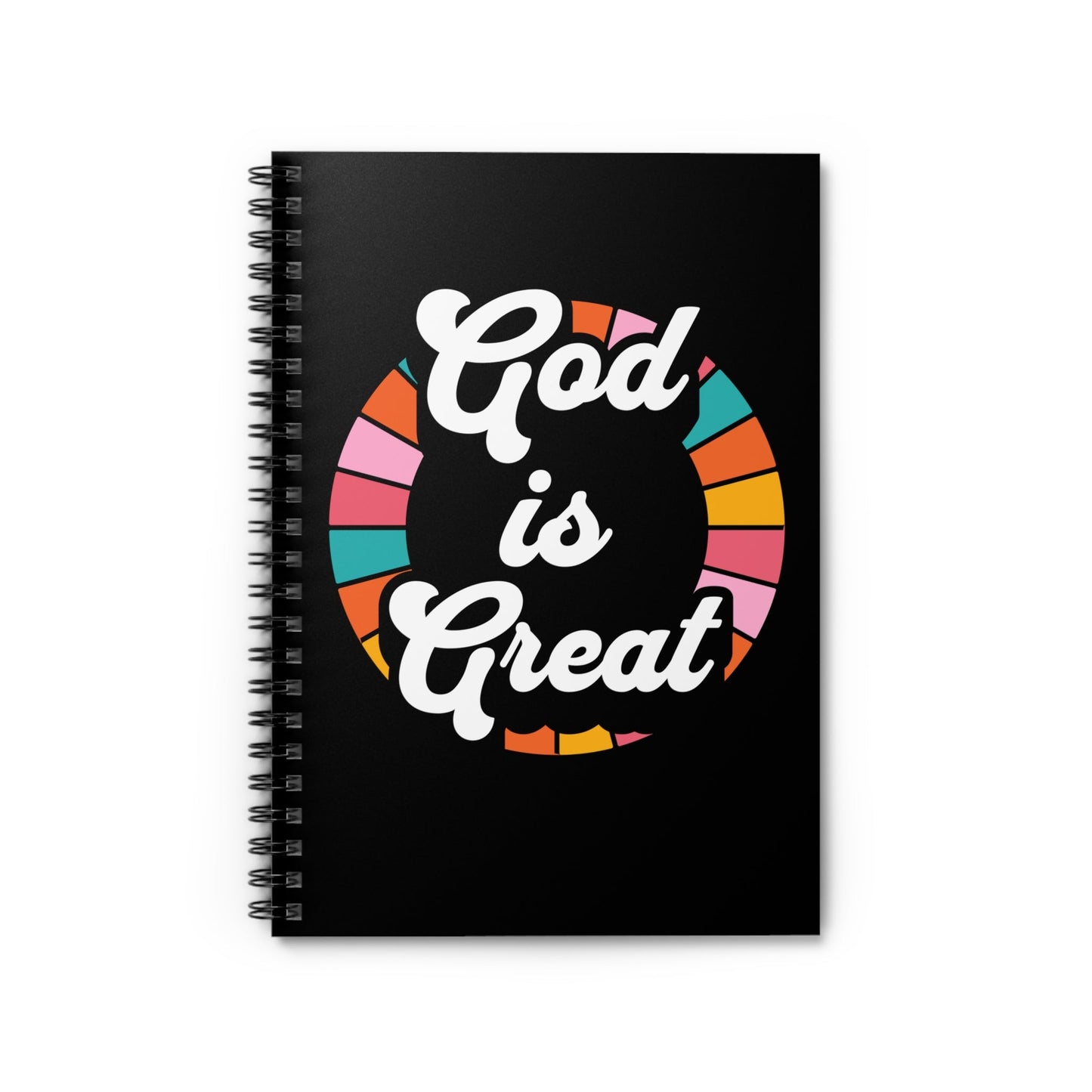 God is Great Spiral Notebook - Ruled Line - Heavenly Creations