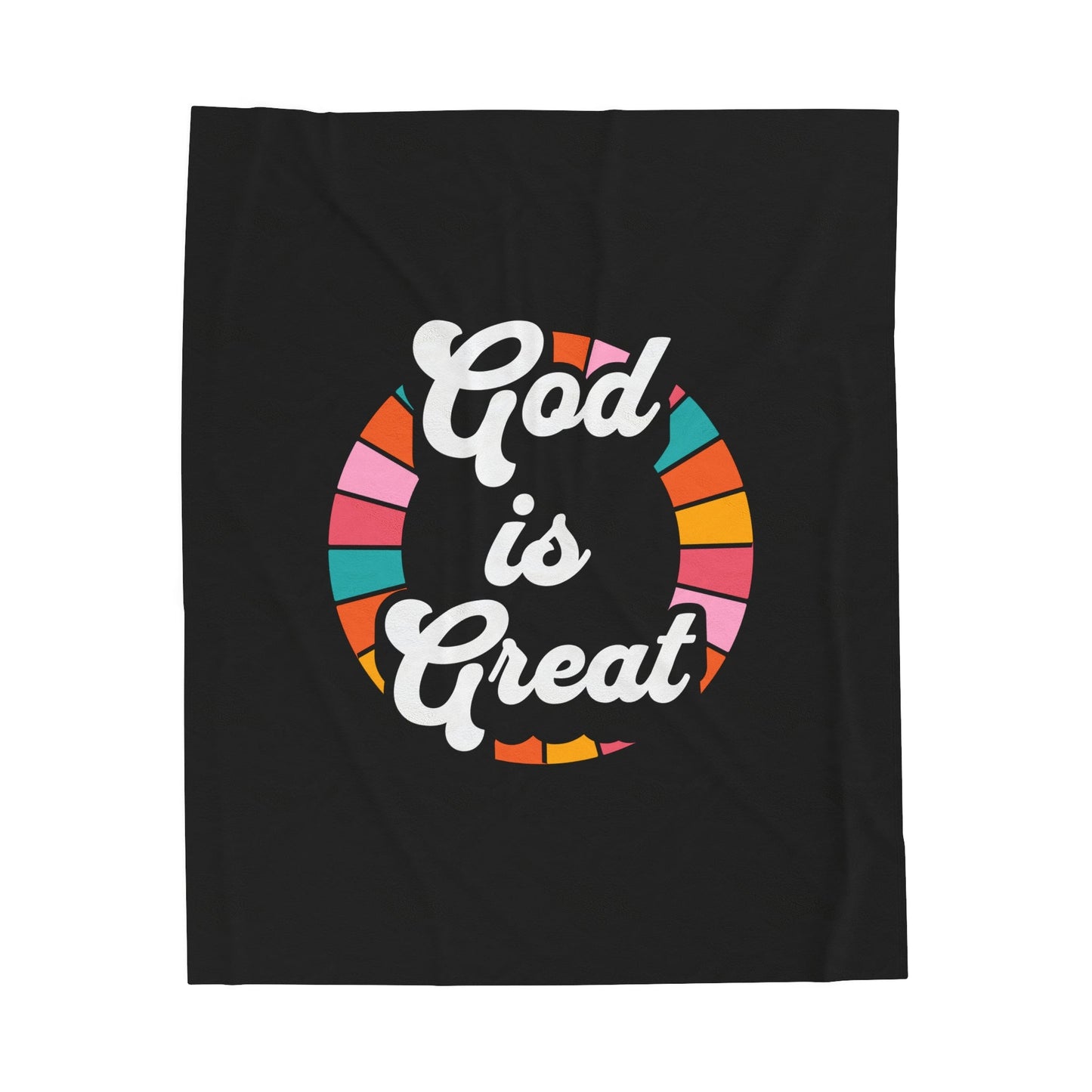 God is Great Velveteen Plush Blanket - Heavenly Creations