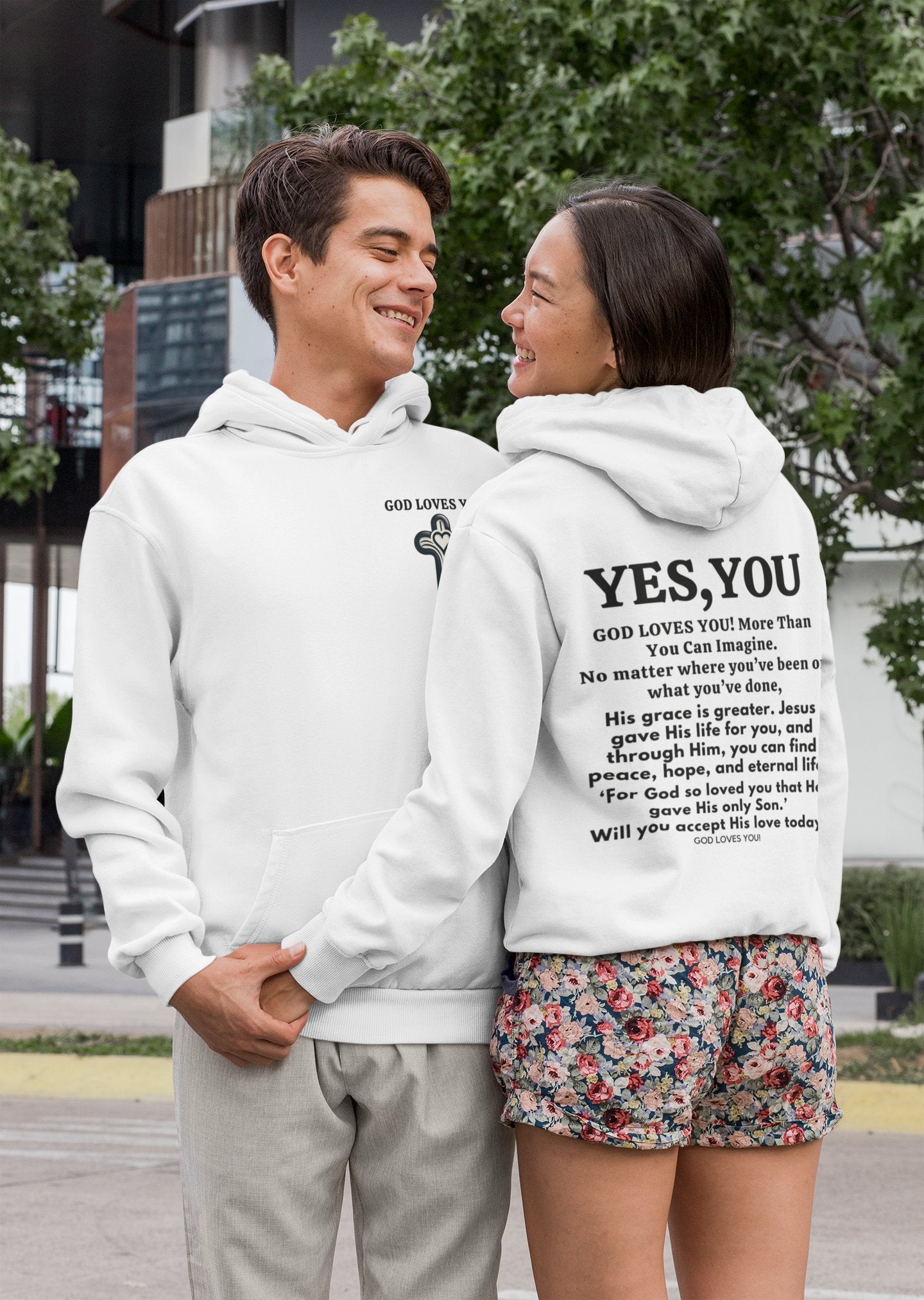 God Loves You Unisex Heavy Blend Hoodie - Heavenly Creation Shop