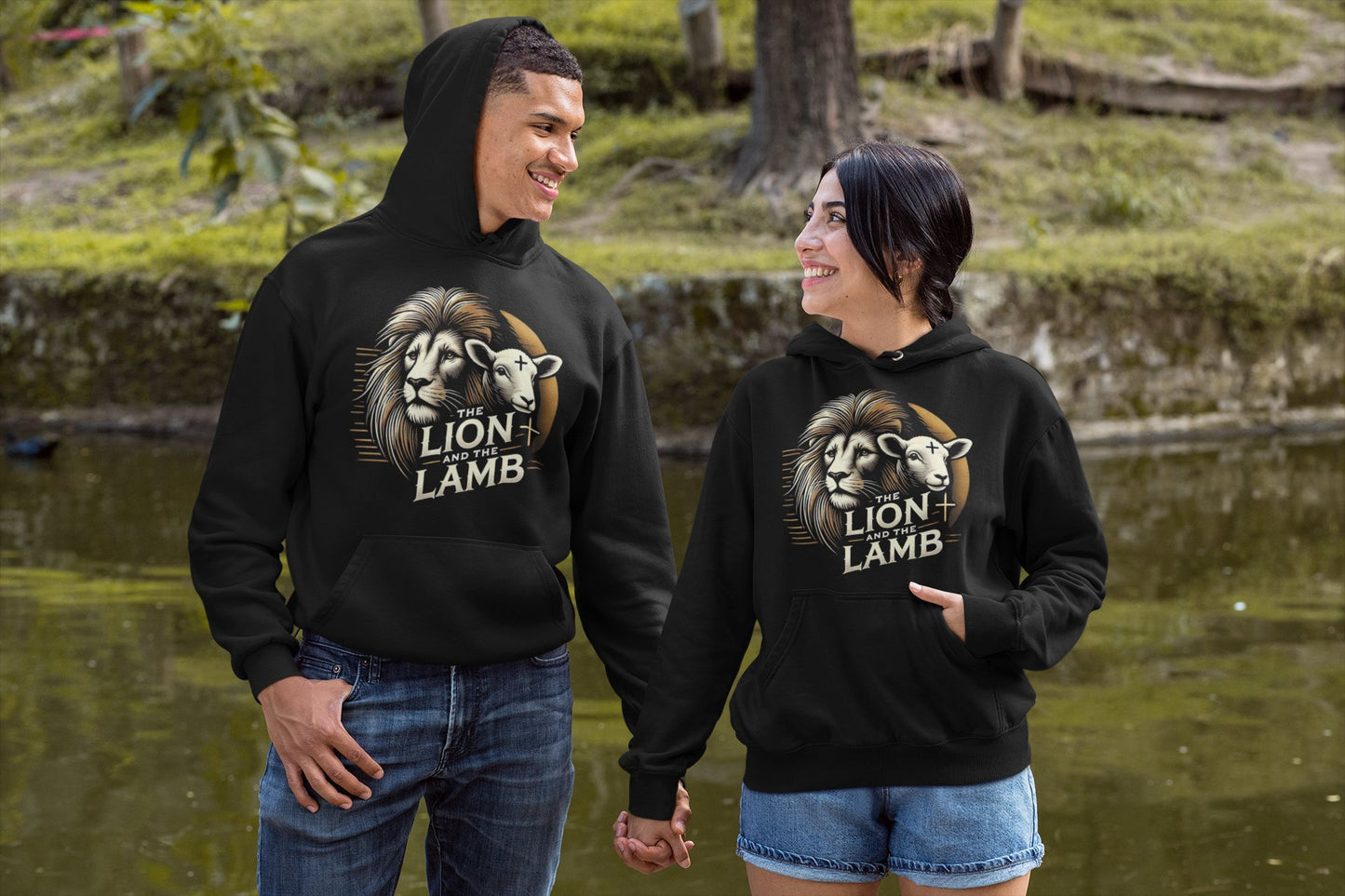 Lion and Lamb Hoodie - Heavenly Creation Shop