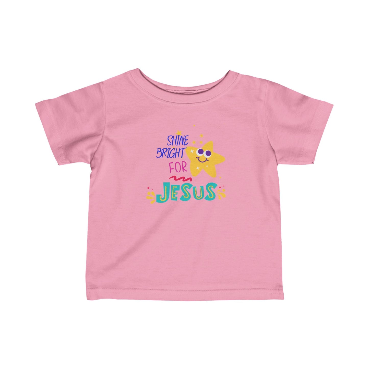 Shine Bright Faith - Based Infant Fine Jersey Tee | Soft & Durable | 100% Cotton - Heavenly Creations