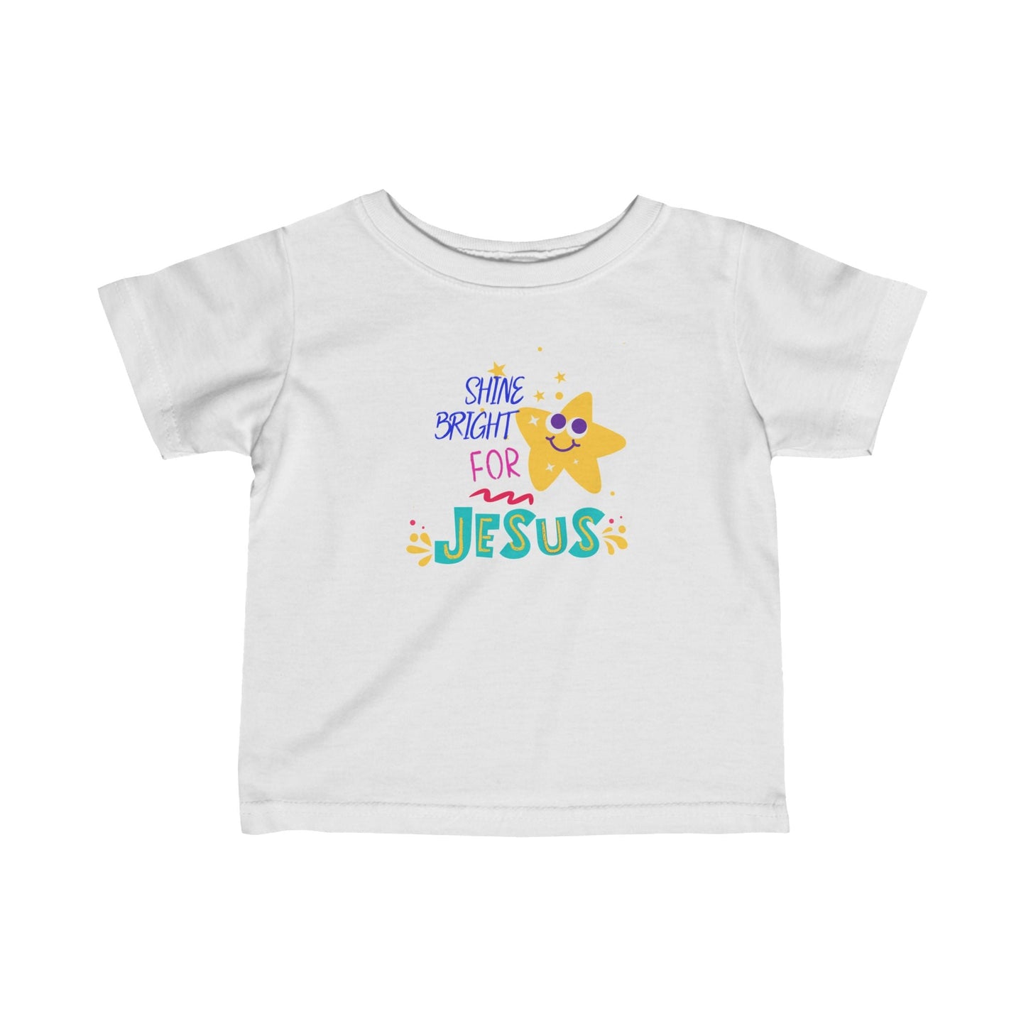 Shine Bright Faith - Based Infant Fine Jersey Tee | Soft & Durable | 100% Cotton - Heavenly Creations