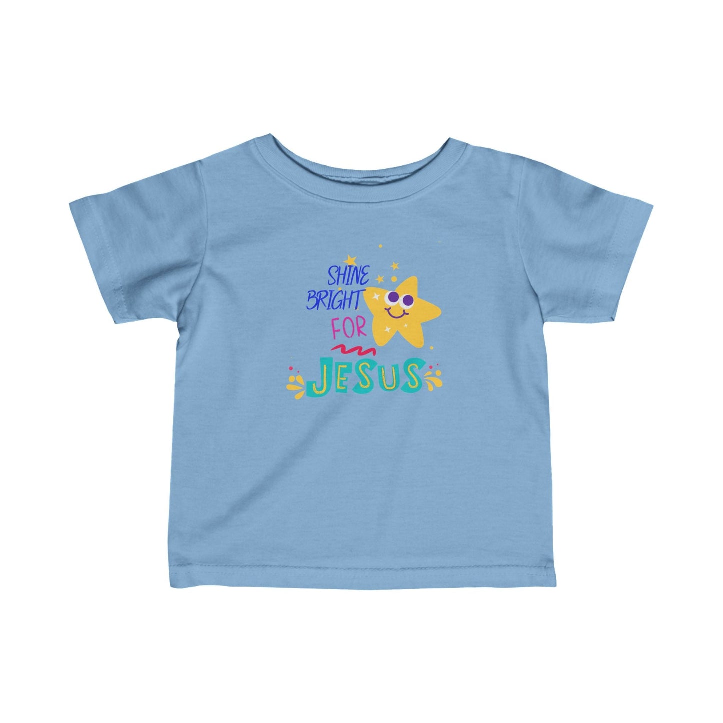 Shine Bright Faith - Based Infant Fine Jersey Tee | Soft & Durable | 100% Cotton - Heavenly Creations