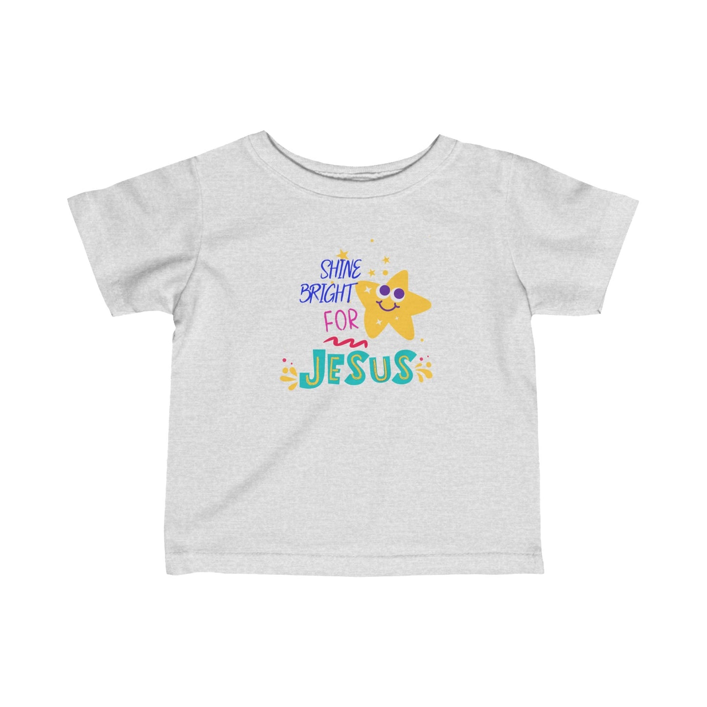 Shine Bright Faith - Based Infant Fine Jersey Tee | Soft & Durable | 100% Cotton - Heavenly Creations