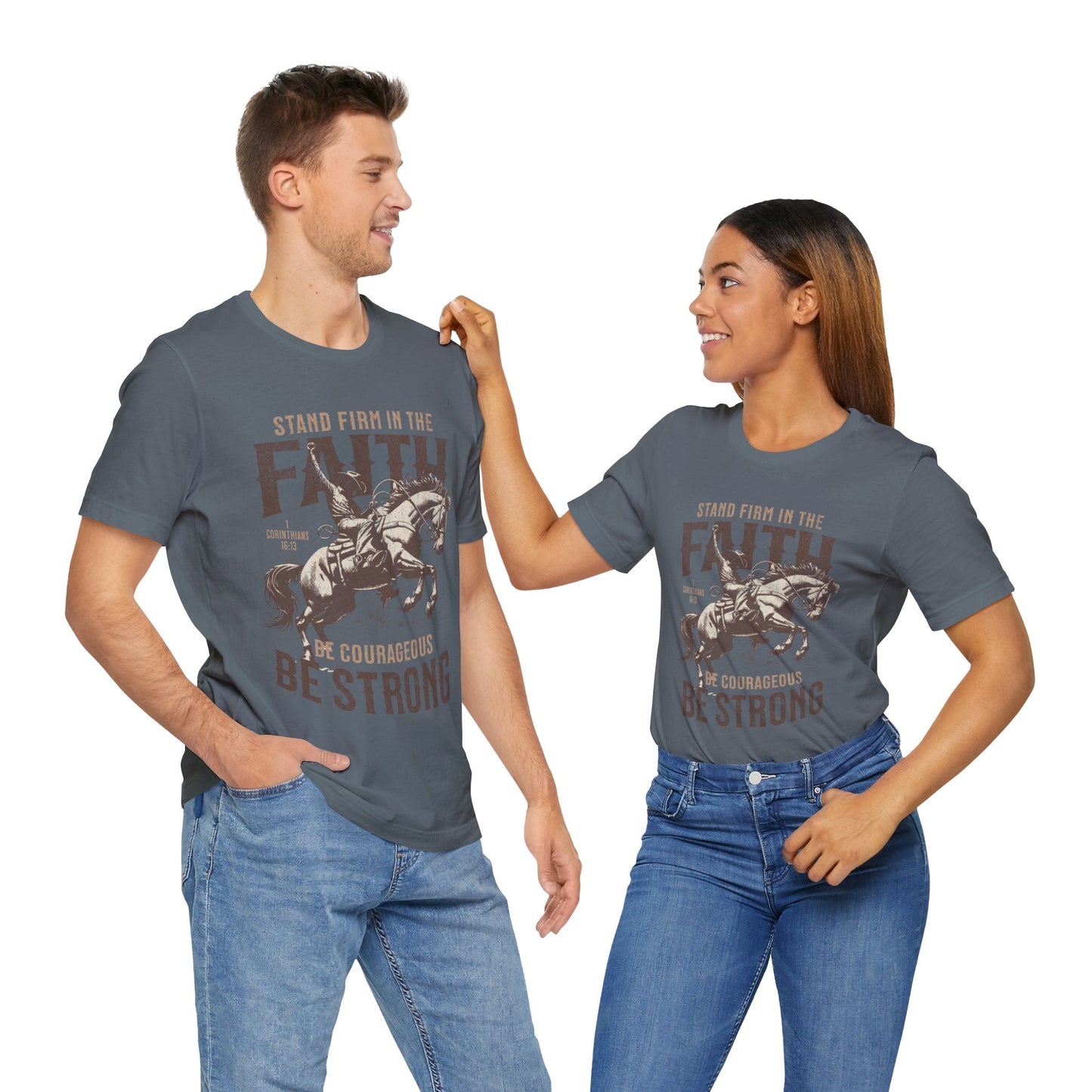 Stand Strong in Faith Unisex Christian T-Shirt - Heavenly Creations