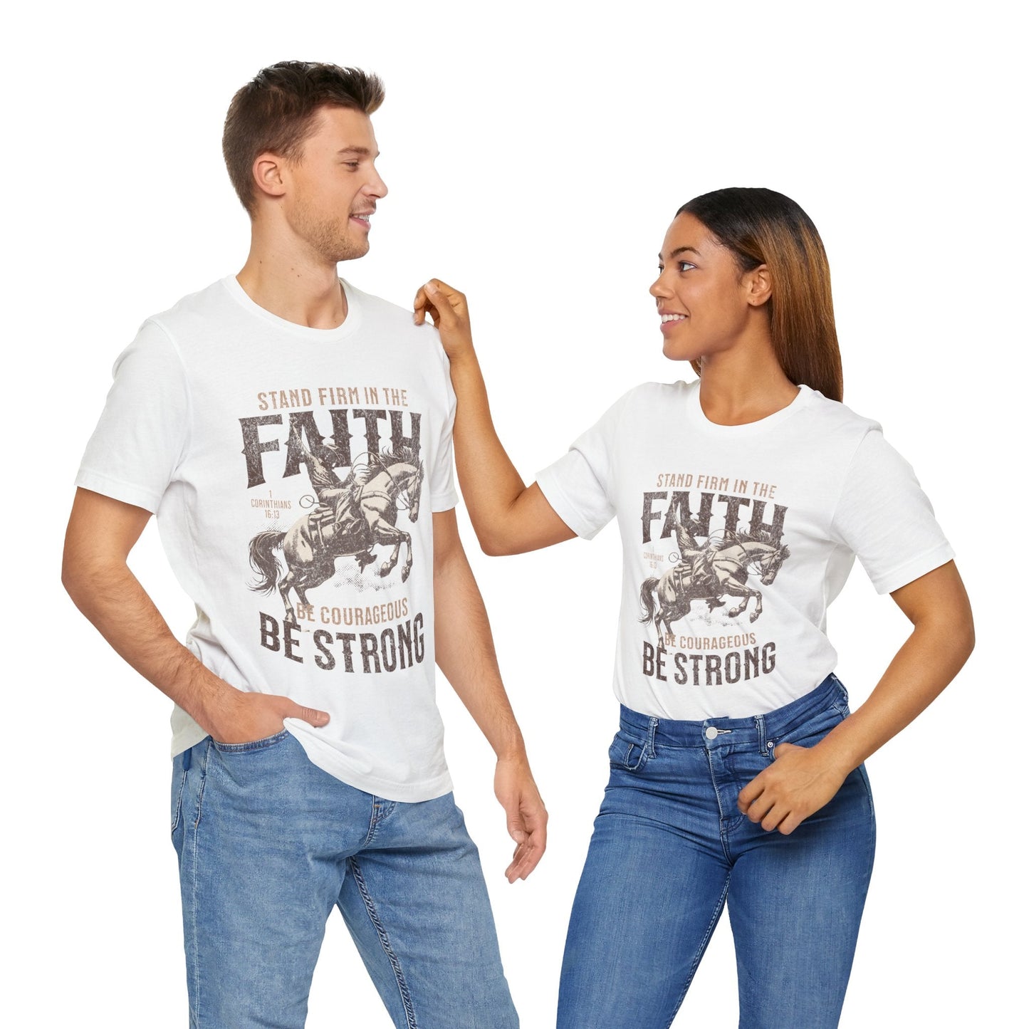 Stand Strong in Faith Unisex Christian T-Shirt - Heavenly Creations